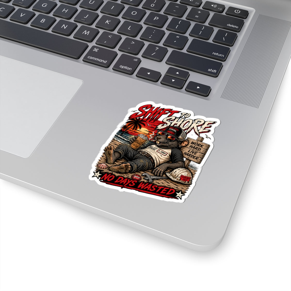 Beach Rat Kiss-Cut Sticker