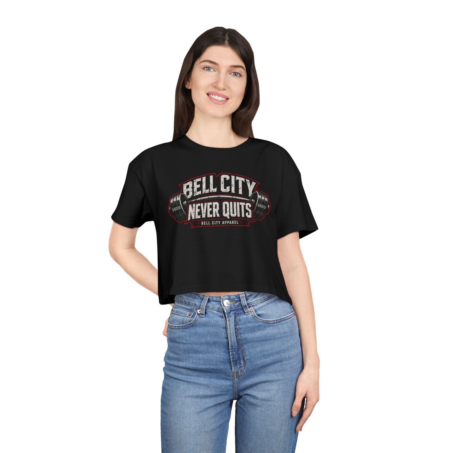 Bell City Never Quits Crop Top