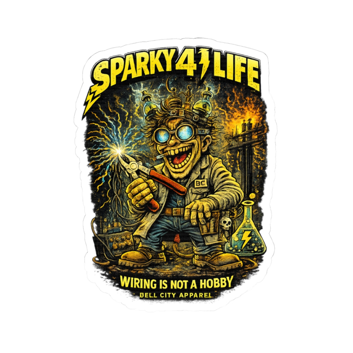 Sparky Kiss-Cut Sticker