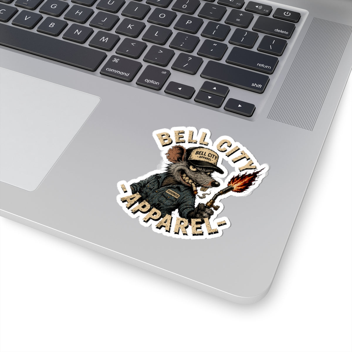 Bell City Rat Kiss-Cut Sticker