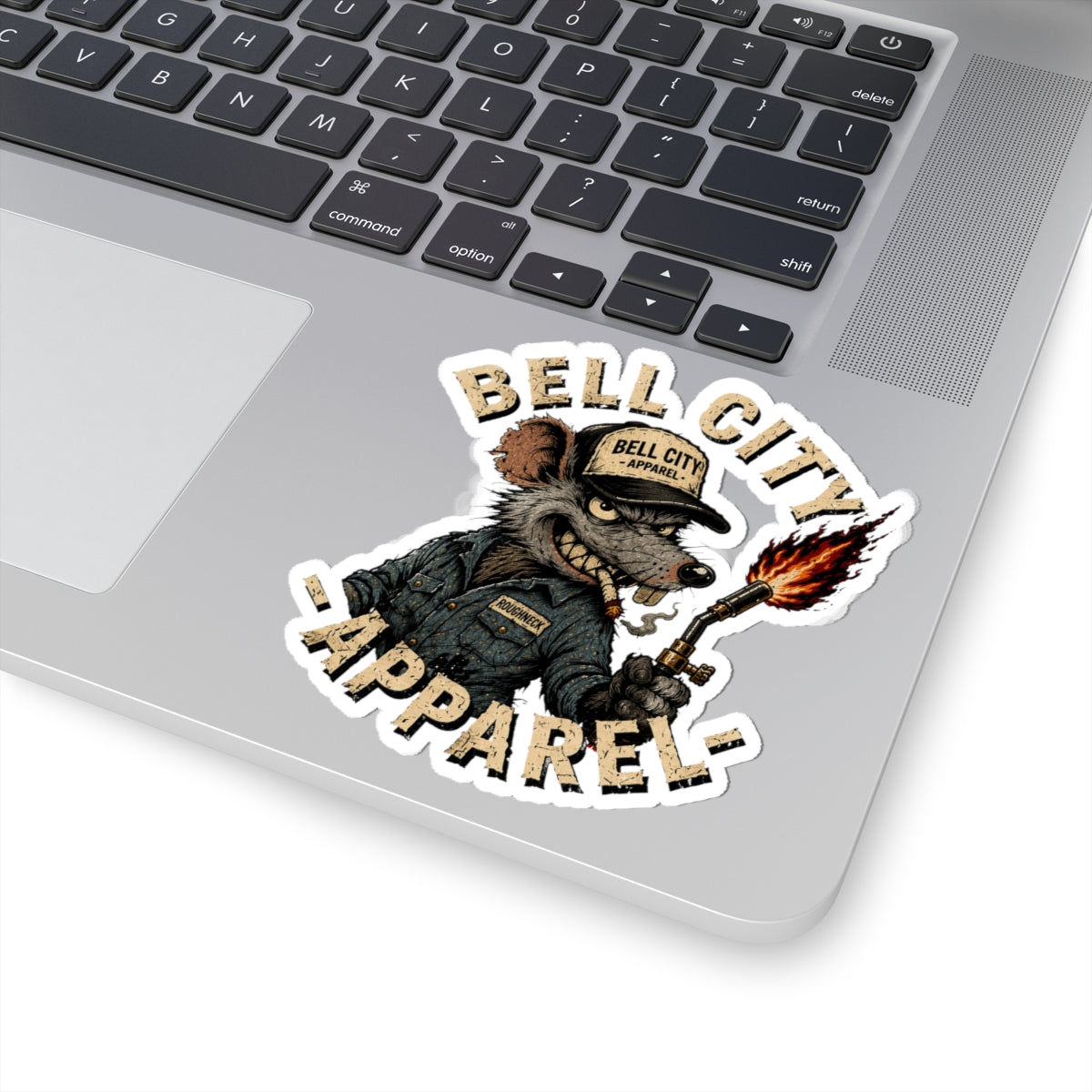 Bell City Rat Kiss-Cut Sticker
