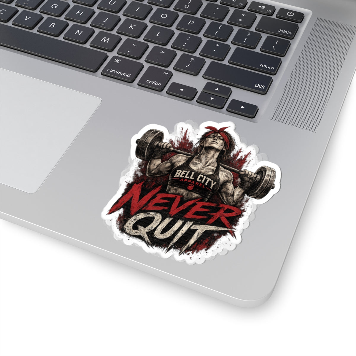 "Never Quit" Kiss-Cut Sticker